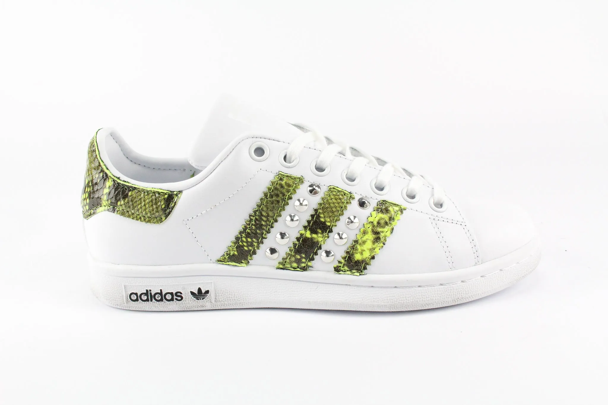 Adidas Stan Smith Pitone Yellow Fluo & Borchie