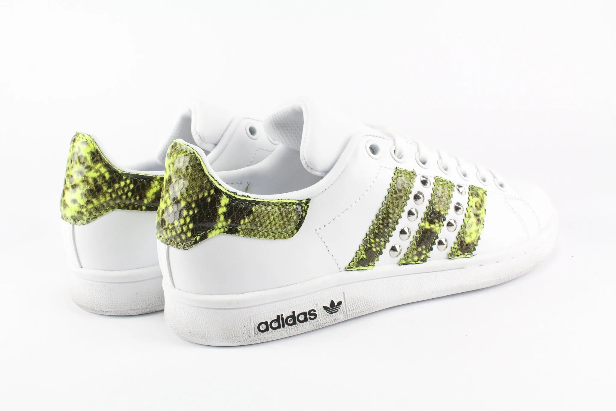 Adidas Stan Smith Pitone Yellow Fluo & Borchie