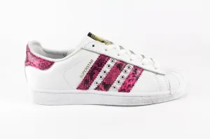 Adidas Superstar Pitone Pink Fluo & Borchie