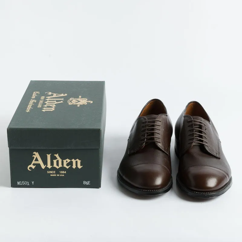 ALDEN - M1501Y - Derby con puntale forma ergonomica - Vitello Marrone