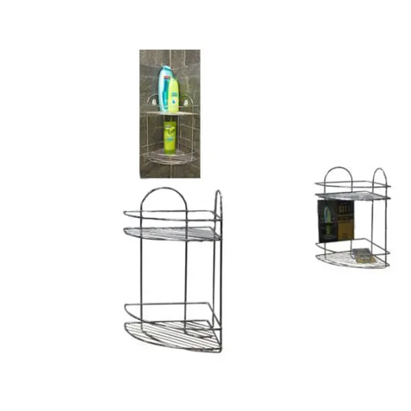 Angoliera Per Doccia 2 Piani Antiruggine Cromo