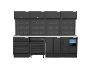 Arredo Officina Workshopitaly MPS 20 inox 2,72 mt. Total Black