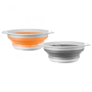 BRUNNER FOLD-AWAY COLANDER COMODO SCOLAPASTA PIEGHEVOLE Ø 22 x 3,5/11 cm - DISPONIBILE IN 2 COLORI