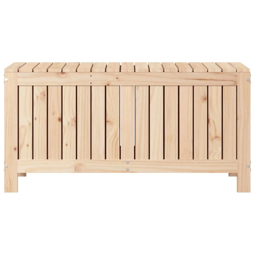 Contenitore da Giardino 108x42,5x54 cm Legno Massello di Pino