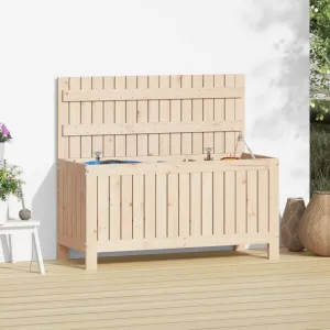 Contenitore da Giardino 108x42,5x54 cm Legno Massello di Pino