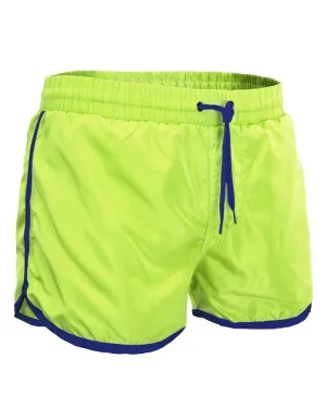 Costume Uomo Con Elastico Boxer Mare Pantaloncino Corto Giallo Fluo GIOSAL-SU1214A