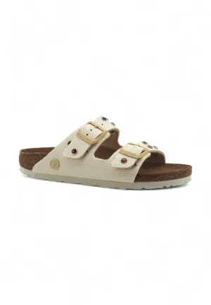 CUSTOM / BIRKENSTOCK Ciabatta Fibbie Vegan Borchie Eggshell 1026726