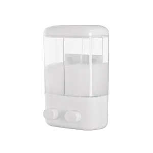 dispenser doppio da muro in plastica 1000 ml