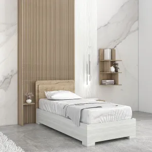 Letto quadro con contenitore dx  , letto singolo, piazza e mezza e matrimoniale