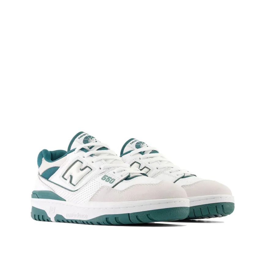 NEW BALANCE SNEAKERS BB550STA BIANCO-VERDE