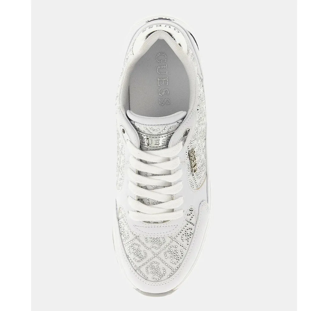 Scarpe Donna GUESS Sneakers Colore White - Silver Linea Moxea