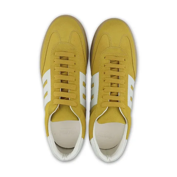 Sneakers giallo in camoscio